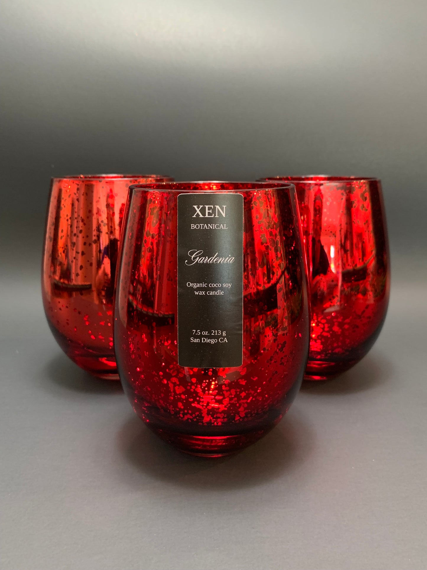 Bohemian Rose Wineglass Candle 16.oz.