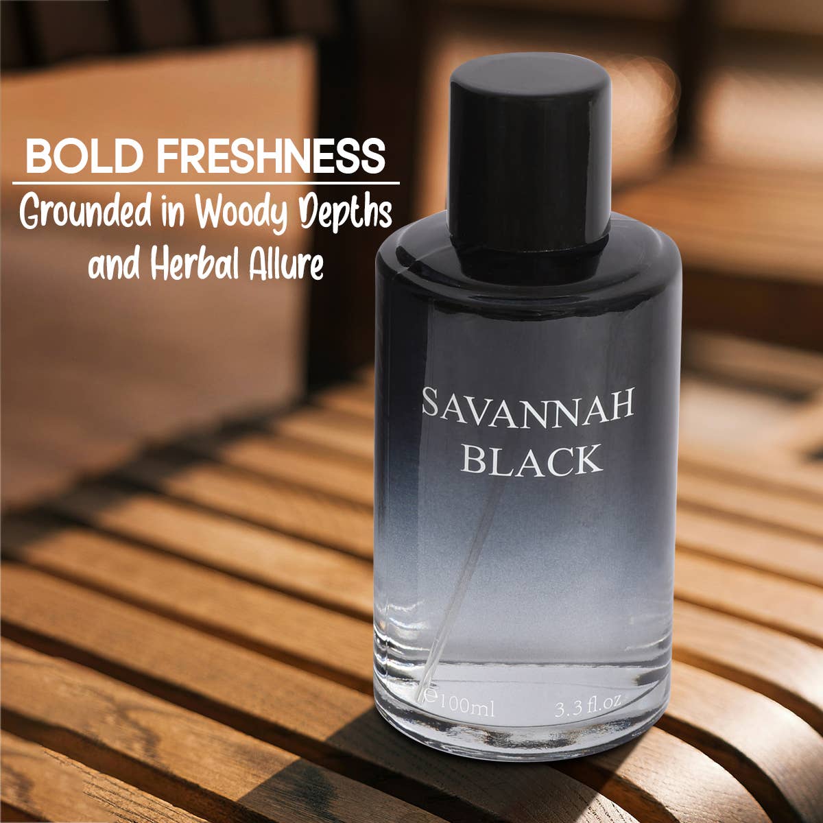 Savannah Black Natural Spray Cologne  for Men