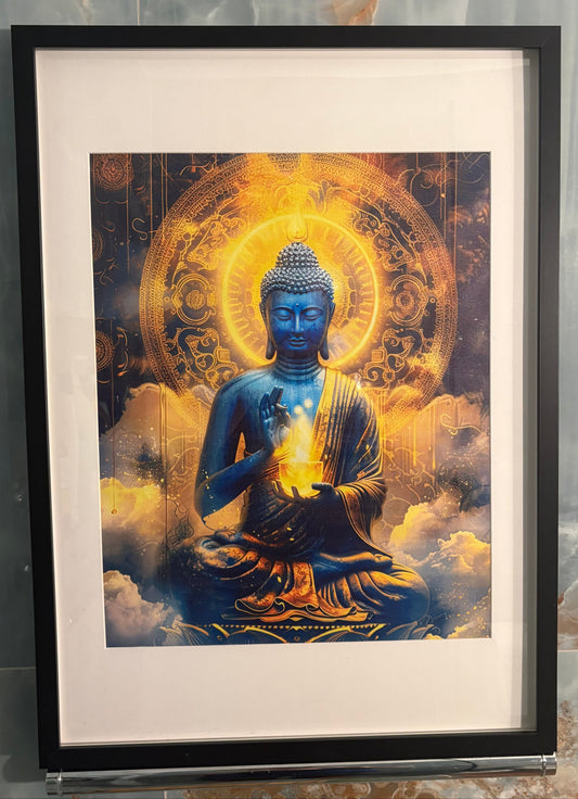 Blue Buddha Print