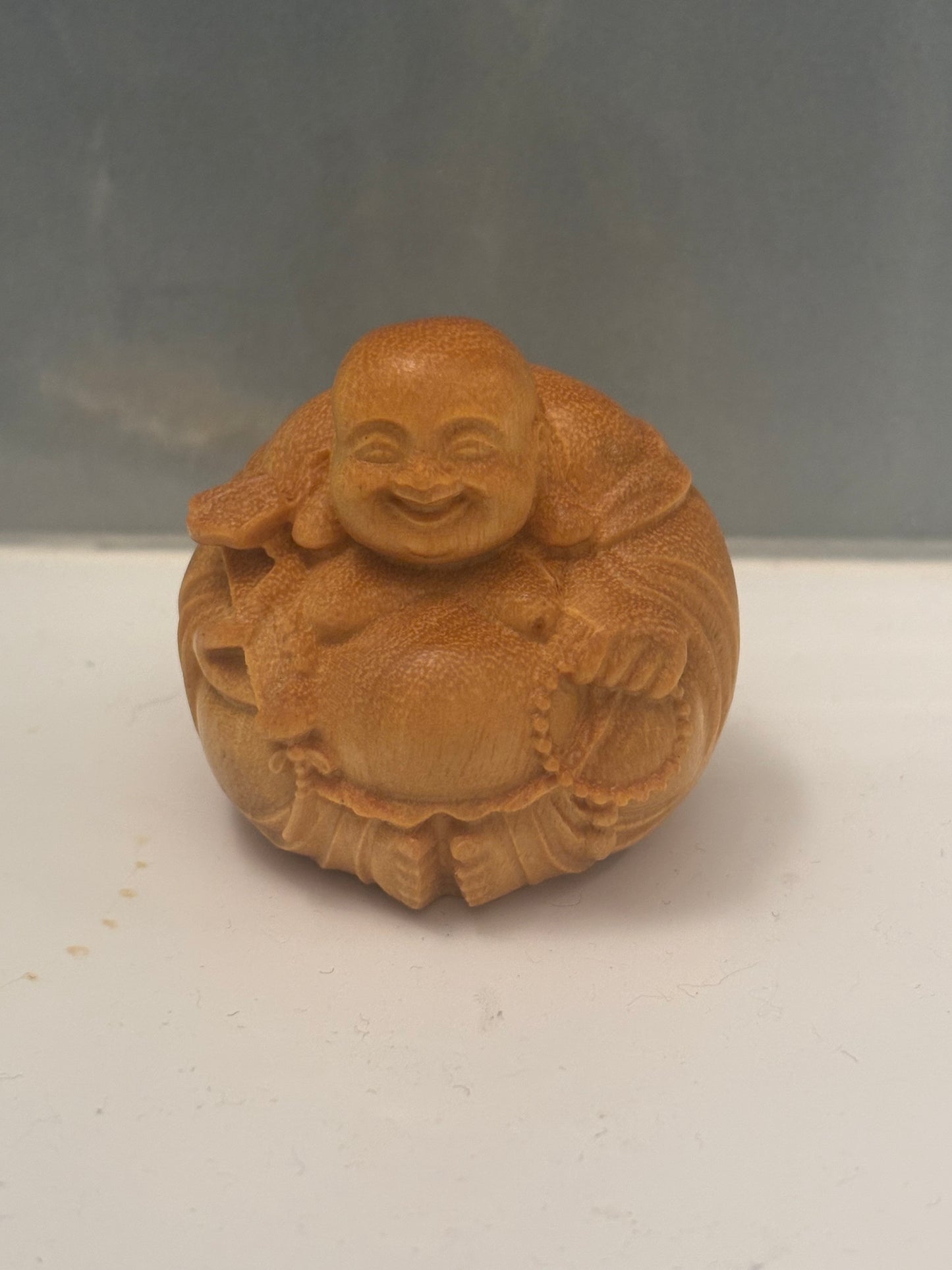 Carved Happy Buddha